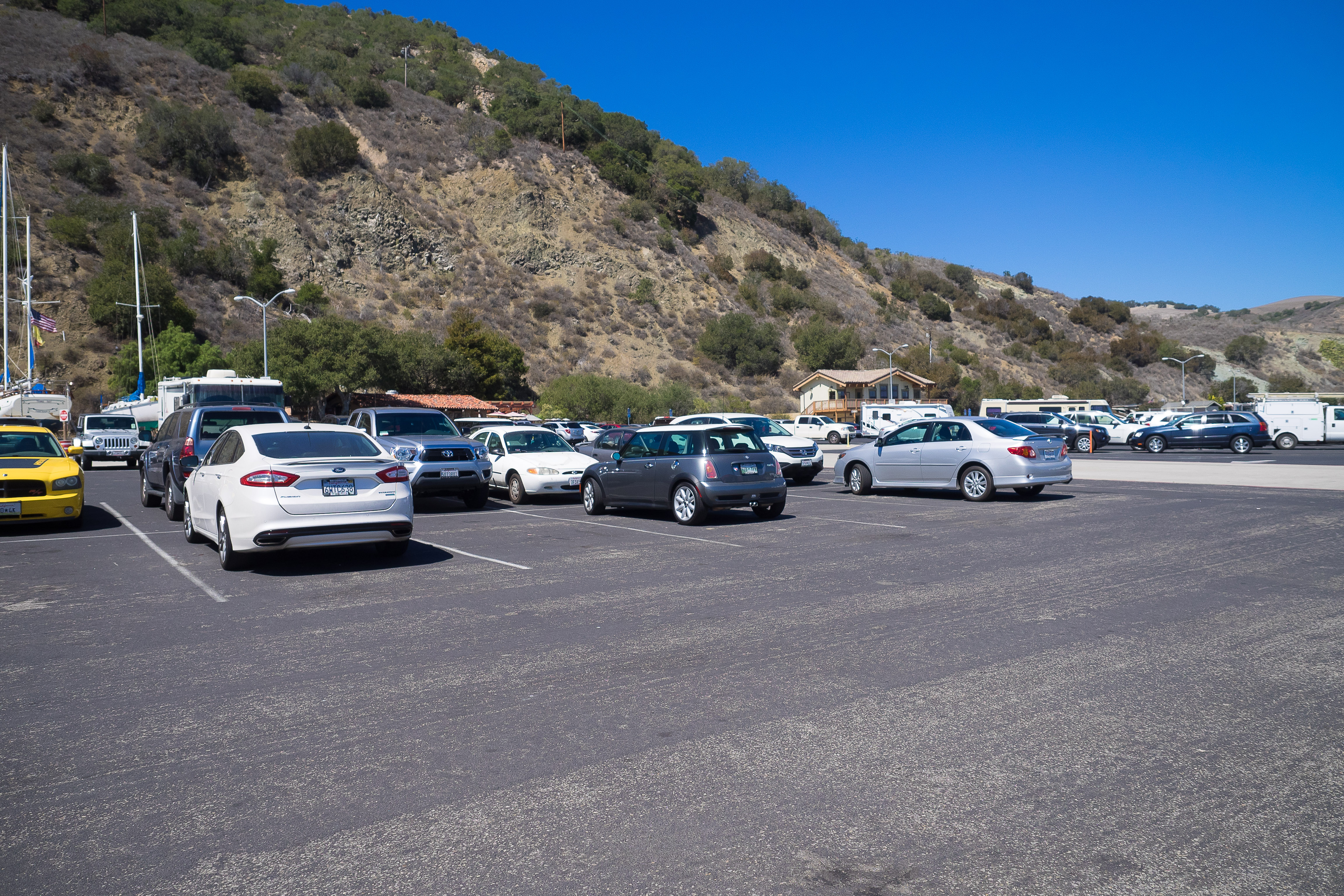 Der Parkplatz von Avila Beach