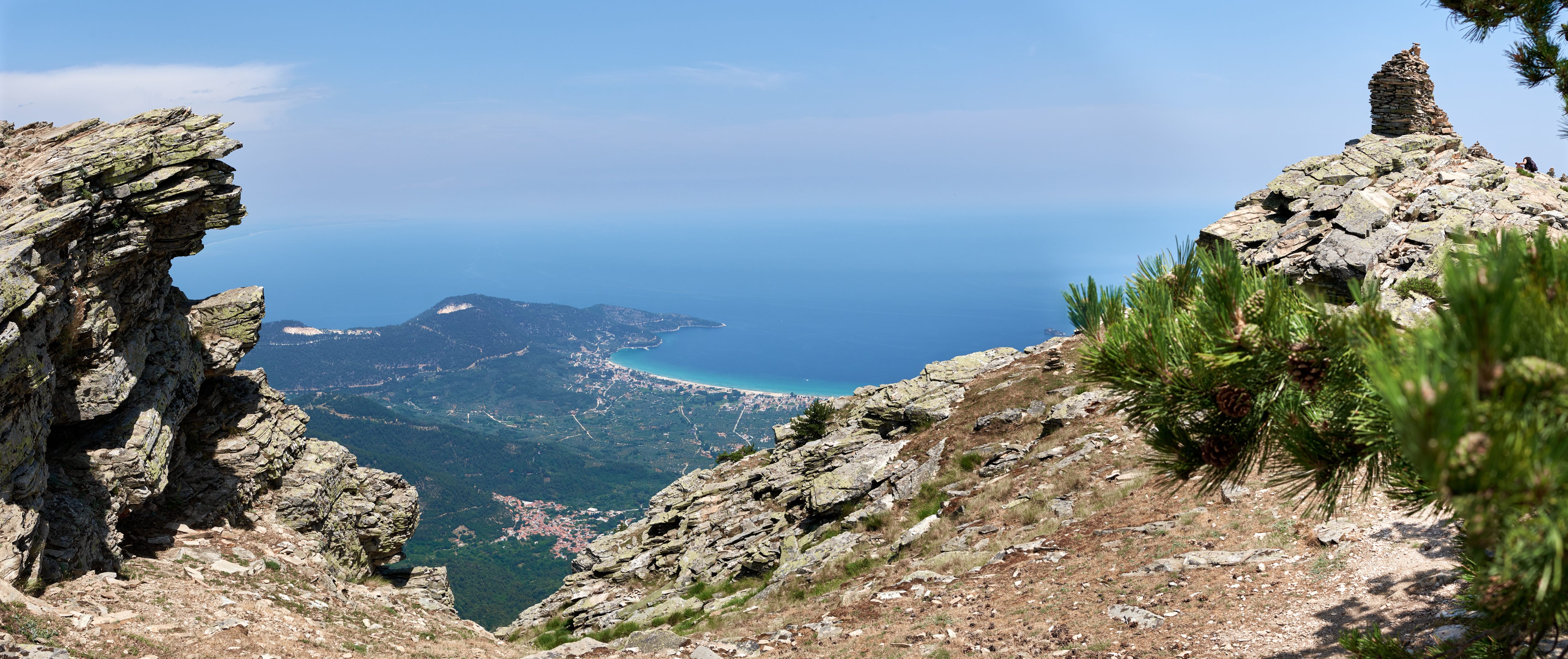 Aussicht vom Ipsarion über Griechenland